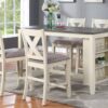 kitchen counter high table with chairs