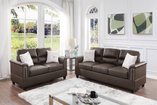 2-Piece Sofa Set with Pillows