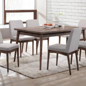 dining set, gray chairs