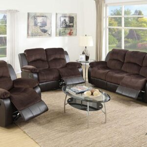 Reclining living room sofa set