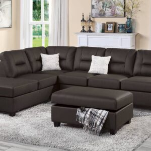 Sectional with reversible chaise