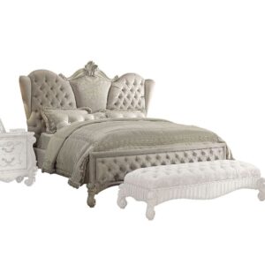 Versailles EK BED Ivory Velvet & Bone