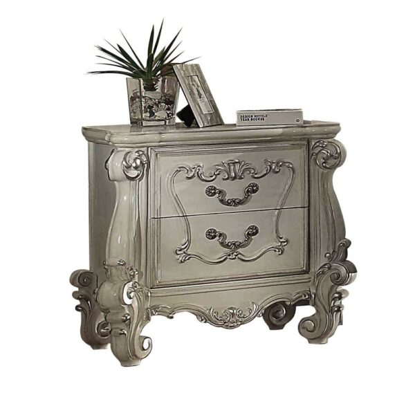 Versailles NIGHTSTAND Bone White Finish