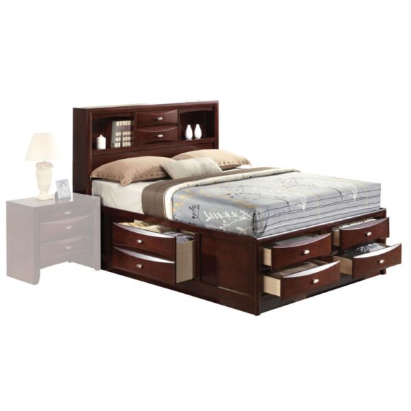 Ireland FULL BED WITH STORAGE Espresso Finish