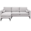 Barnsley Modern Sectional Sofa in Beige Chenille