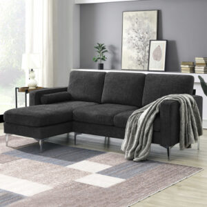 Barnsley Modern Sectional Sofa in Dark Gray