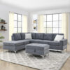 Cotswold Sectional with Reversible Chaise in gray