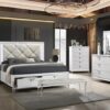 Bedroom Set 5-piece modern style, Bedroom set Upholstered Headboard