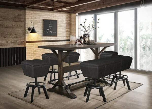 Counter Height Dining set. 5-piece. modern style