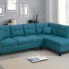 Modern Sectional, 2-piece, living room, Azure