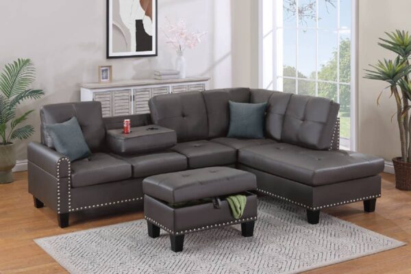 3-Piece sectional. livingroom set, indoor sectional