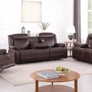 3-piece sofa set, living room, recliner