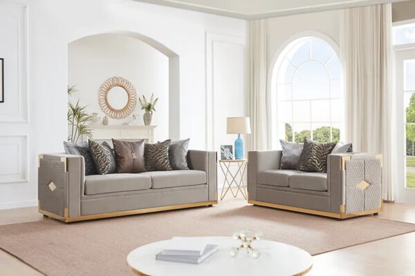 Fabric 2-Piece Sofa and loveseat . living room