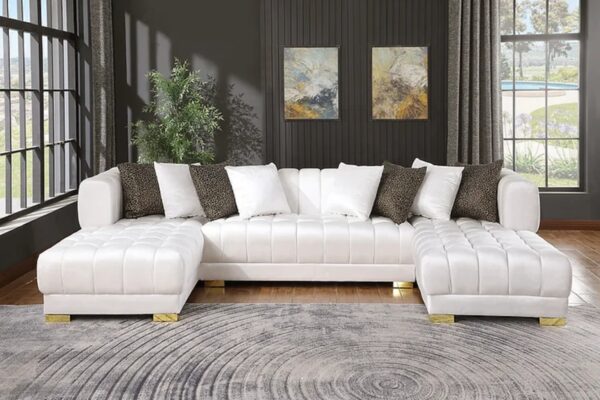 Stylish U-shaped, sectionsl, living room