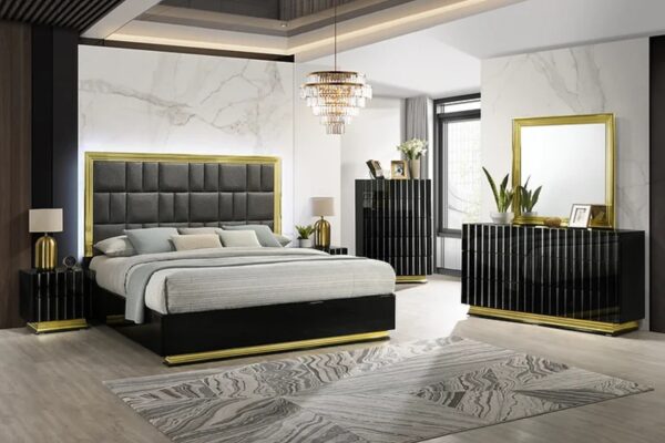 elegant bedroom set, beds, furniture