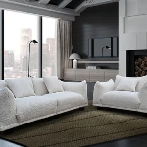 Teddy bear fabric, sofa and chair, oversize chair, living room
