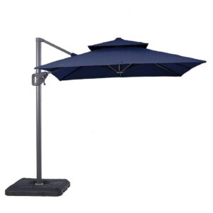 8-foot square umbrella. outdoor, contemporary