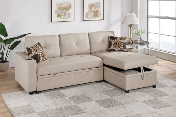 Dorris Fabric, sleeper sofa,sectional, furniture