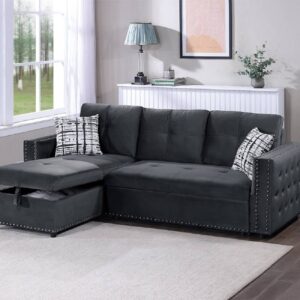velvet, furniture, sectional, reversible