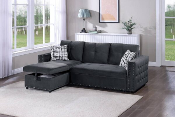velvet, furniture, sectional, reversible