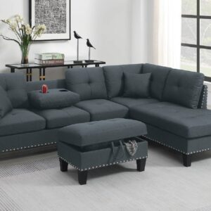 3-piece sectional, furniture, indoor