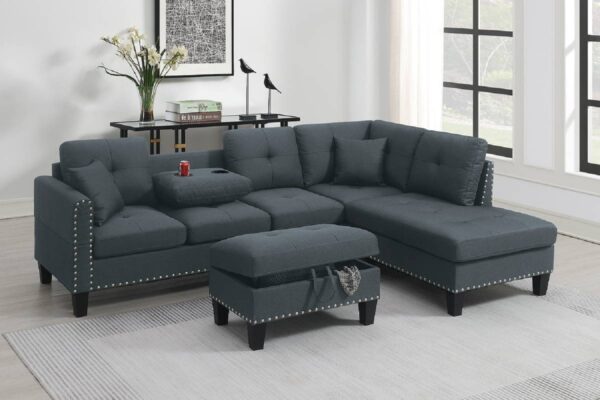 3-piece sectional, furniture, indoor