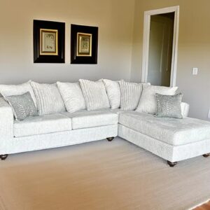 Fabric Sectional, Grecie, Oyster , Modern