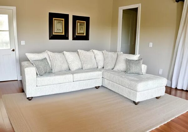 Fabric Sectional, Grecie, Oyster , Modern