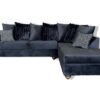 Greci Sectional, modern style, living room, black fabric