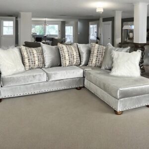 Silver Velvet SectionaL