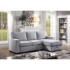 Gray Sleeper Sectional, contemporary sectional