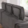 Plush Dark Grar , Adjustable Headrest