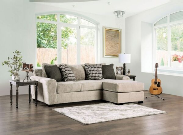 Bern Transitional Sectional, furniture, reversible chaise